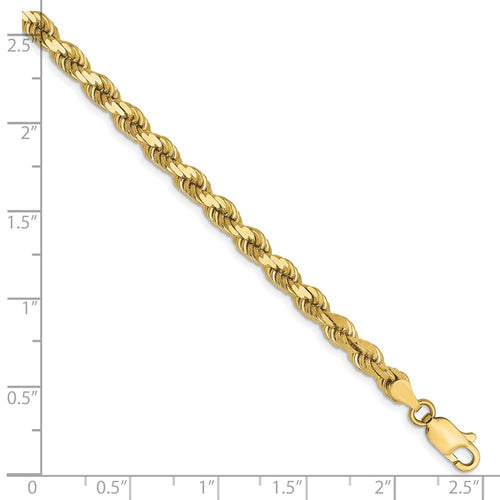 10k 4.0mm Diamond-cut Rope Chain