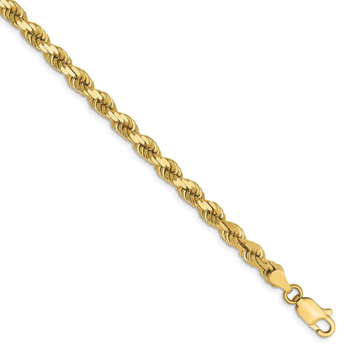 10k 4.0mm Diamond-cut Rope Chain