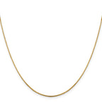 10K .95mm Sparkle Octagonal Box Chain