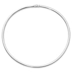 10K 4mm Two-tone Reversible Omega Necklace