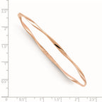 10K Rose Gold Slip-On Bangle