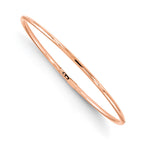 10K Rose Gold Slip-On Bangle