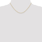 14K 1mm Singapore with Spring Ring Clasp Chain