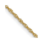 14K 1mm Singapore with Spring Ring Clasp Chain