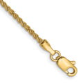 14k 1.5mm Spiga Anklet Chain