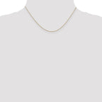 14K Carded .5mm Box Link with Spring Ring Clasp Chain