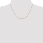 10K Rose Gold .5mm Carded Cable Rope Chain