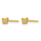 Inverness Stainless Steel 24K Gold-plated Petite Butterfly Post Piercing Earrings