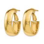 14K Polished Hoop Earrings
