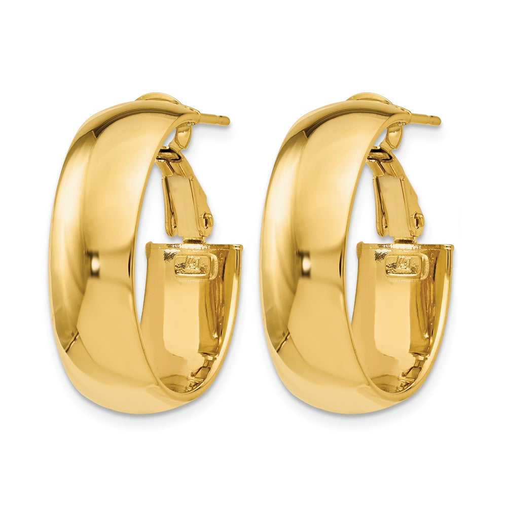 14K Polished Hoop Earrings