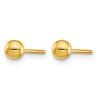 Inverness 14k Polished 4mm Ball Long Post Piercing Earrings