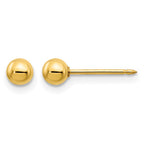 Inverness 14k Polished 4mm Ball Long Post Piercing Earrings