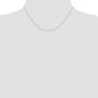 14K Carded .42mm Curb with Spring Ring Clasp Chain