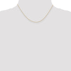 14K Carded .6mm Cable Rope with Spring Ring Clasp Chain
