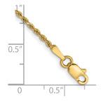 14k 1.5mm Diamond-cut Rope Chain