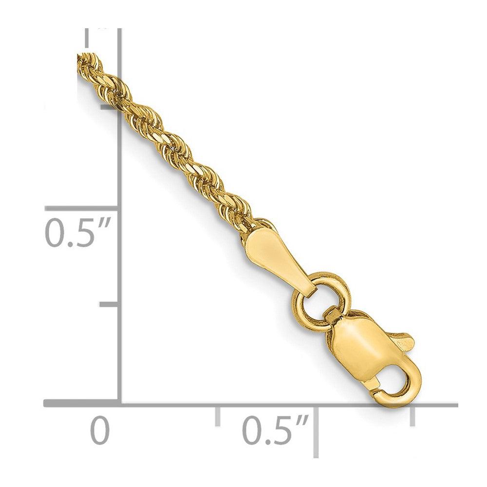 14k 1.75mm Diamond-cut Rope Chain