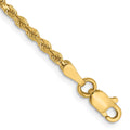 14k 2.0mm Diamond-cut Rope Chain