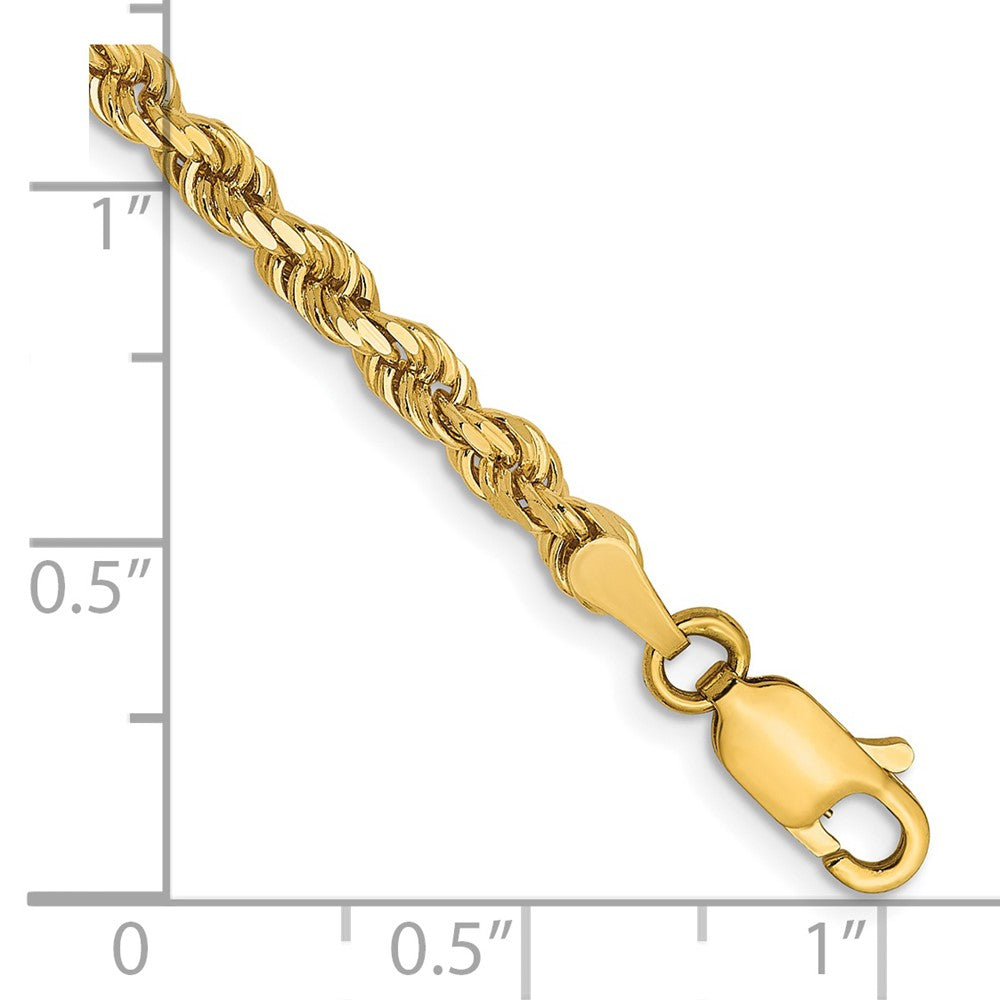 14k 3.0mm Diamond-cut Rope Chain