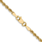 14k 2.25mm D/C Quadruple Rope Chain