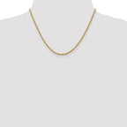 14k 2.25mm D/C Quadruple Rope Chain