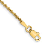 14k 1.5mm Solid Rope Chain