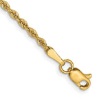 14k 2.0mm Solid Rope Chain