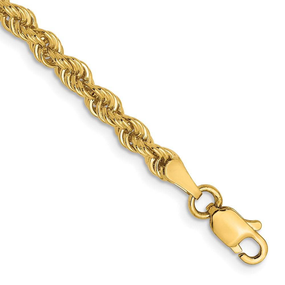 14k 3.0mm Solid Rope Chain