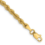 14k 3.0mm Solid Rope Chain