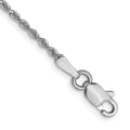 14k White Gold 1.3mm D/C Quadruple Rope Chain