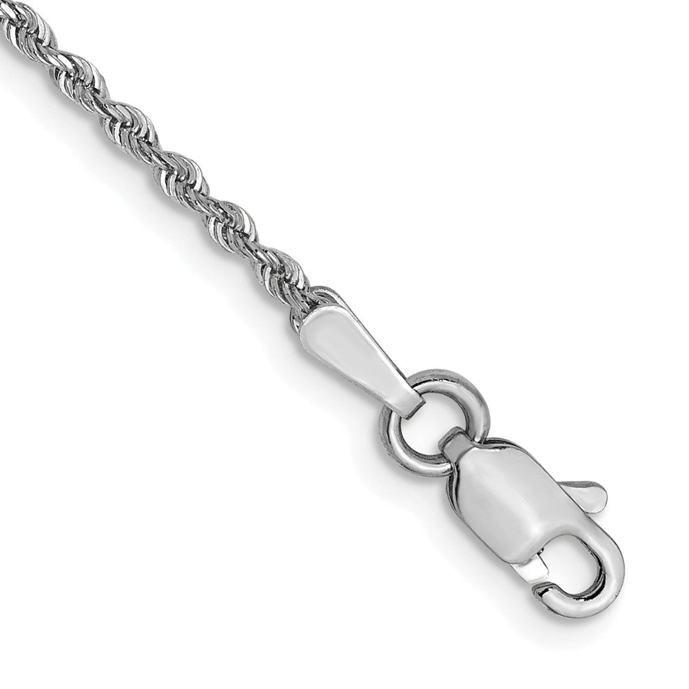 14k White Gold 1.3mm D/C Quadruple Rope Chain