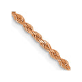 14k Rose Gold 1.5mm Diamond-cut Rope Chain
