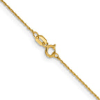 14K .8mm Loose Rope Chain