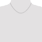 14K White Gold .8mm Loose Rope Chain