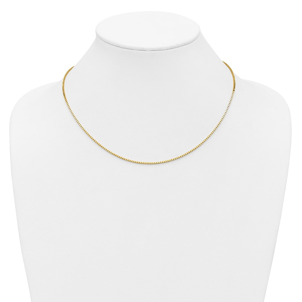 14K 1.3mm Box Chain
