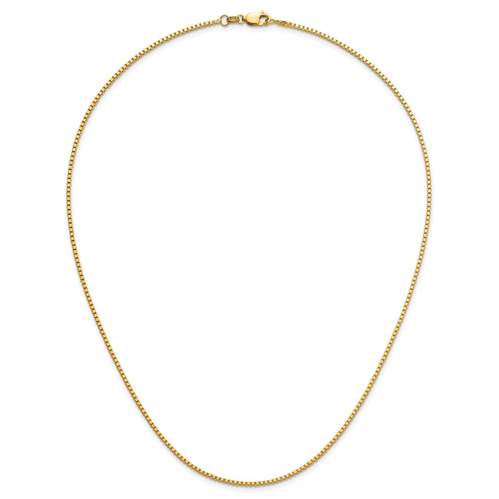 14K 1.3mm Box Chain