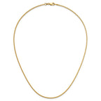 14K 1.3mm Box Chain