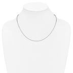 14K White Gold 1.2mm Box Chain