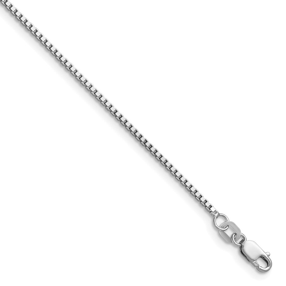 14K White Gold 1.2mm Box Chain