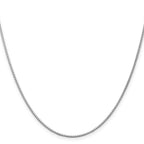 14K White Gold 1.3mm Box Chain