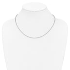 14K White Gold 1.3mm Box Chain