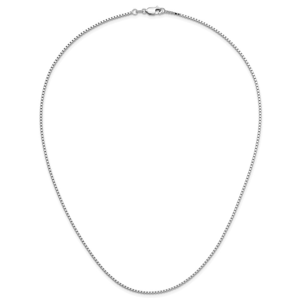 14K White Gold 1.3mm Box Chain