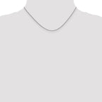 14K White Gold 1.4mm Round Cable Chain
