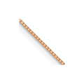 14K Rose Gold .5mm Baby Box with Lobster Clasp Chain