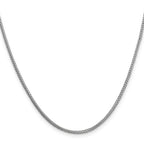 14K White Gold 1.25mm Franco Chain