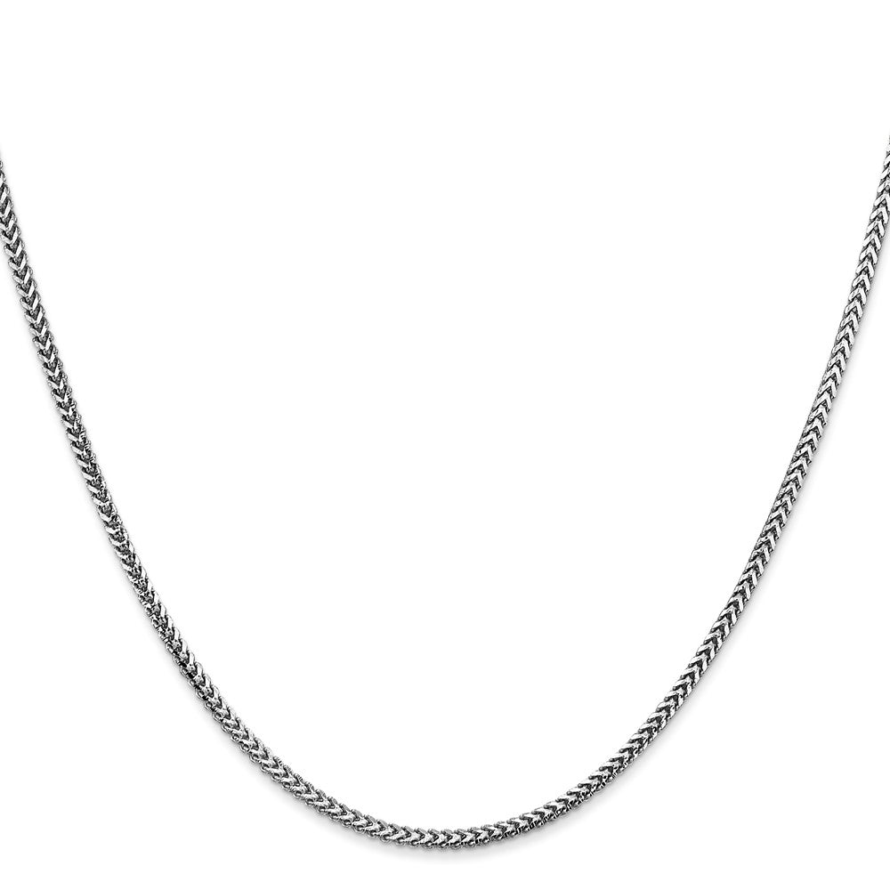 14K White Gold 1.5mm Franco Chain