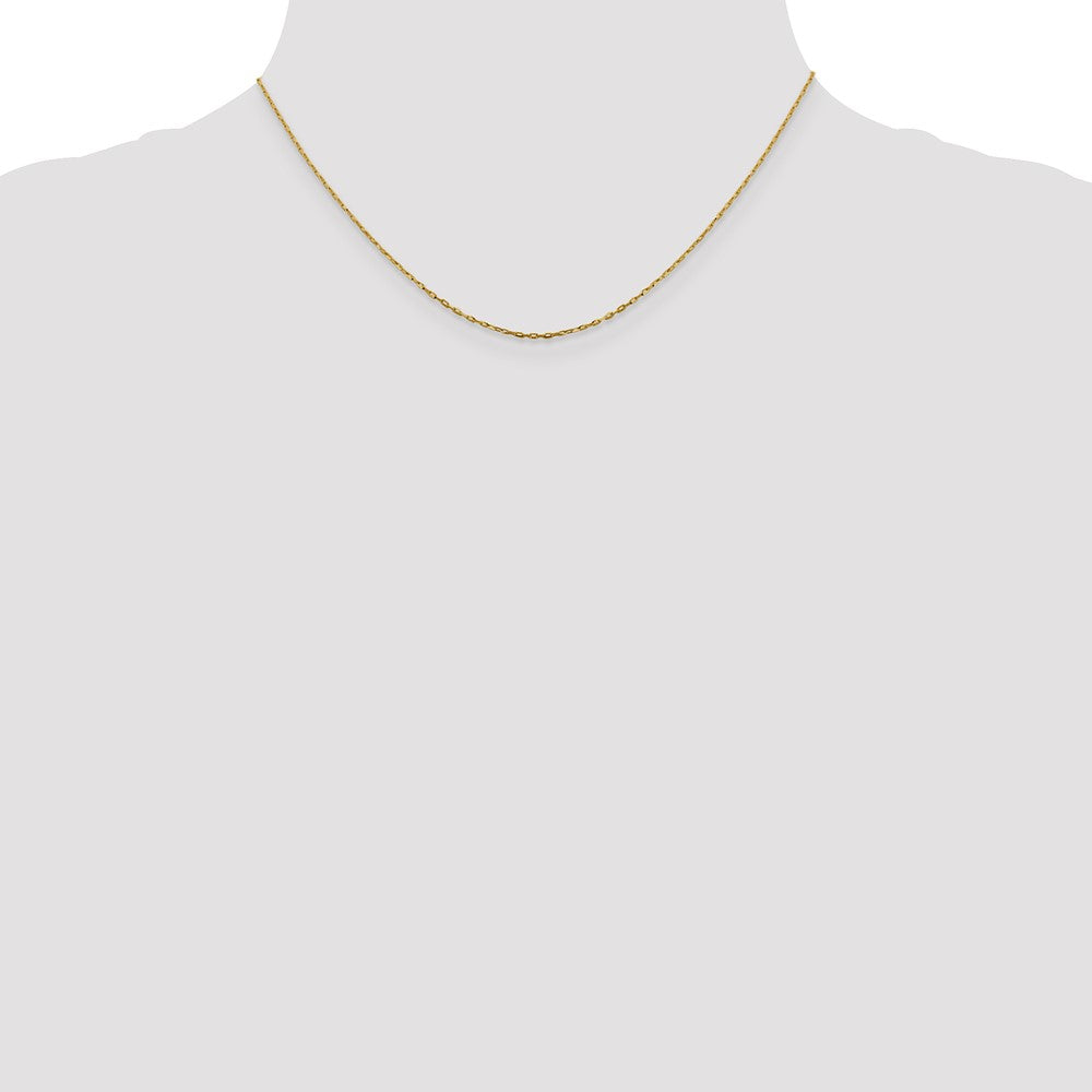 14K 1mm D/C Open Long Link Cable Chain