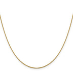 14K 1.15mm D/C Oval Link Chain