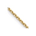 14K 1.25mm D/C Cable Chain