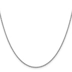 14K White Gold 1.5mm D/C Cable Chain