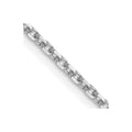 14K White Gold 1.5mm D/C Cable Chain